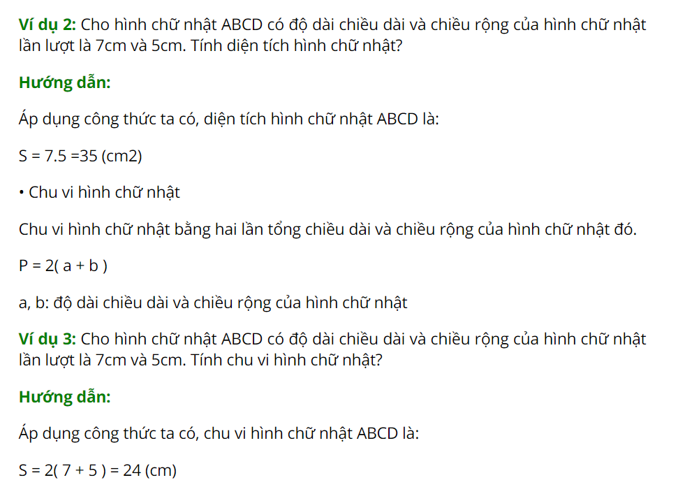 hình chữ nhật