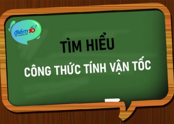 Công thức tính vận tốc