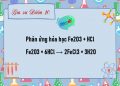 Phản ứng hóa học Fe2O3 + HCl