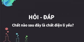 Chất nào sau đây là chất điện li yếu?