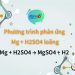 Mg + H2SO4 → MgSO4 + H2: Phản ứng Mg H2SO4 loãng