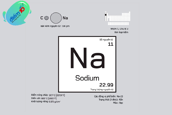 Các đặc thù chất hóa học của Na