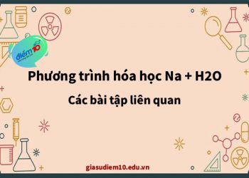 Phương trình hóa học Na + H2O