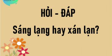 Sáng lạng hay xán lạn?