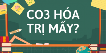 CO3 hóa trị mấy?