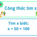 Cong thuc tim x