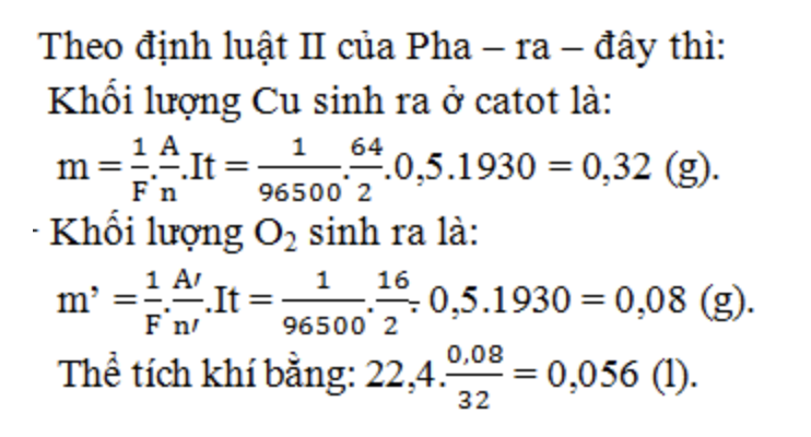 Bài tập về điện phân CuSO4