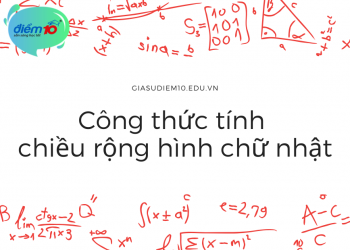 Công thức tính chiều rộng hình chữ nhật