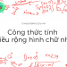 Công thức tính chiều rộng hình chữ nhật