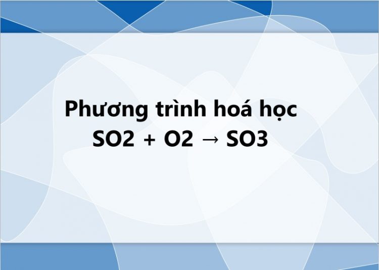 Cách điều chế SO3