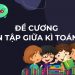 Đề cương ôn tập giữa kì toán 7