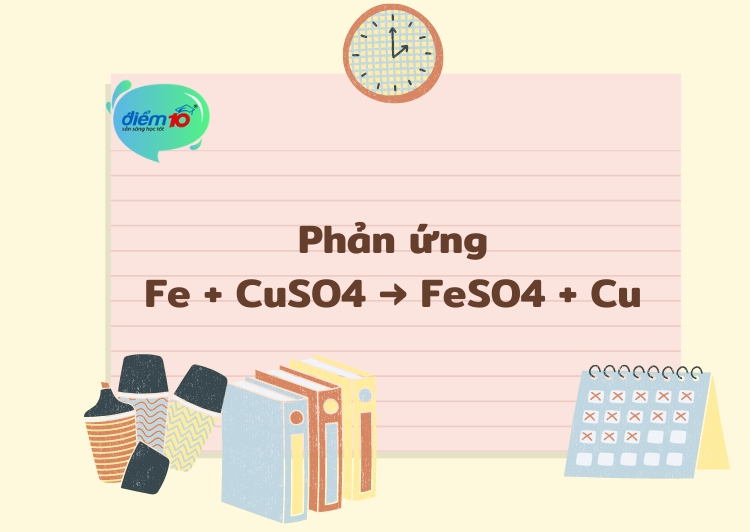 Phản ứng Fe + CuSO4