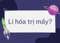 Li hóa trị mấy?