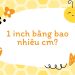 một inch bằng bao nhiêu cm?