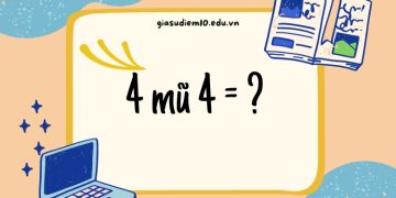 4 mũ 4 bằng mấy?